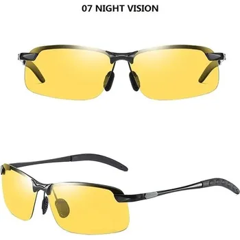 Luxusní polarizované sluneční brýle UV400 s kovovým rámem - 07 Noční vidění