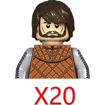 ostatní stavebnice Vojenské stavebnice rytířů a anime figurky | lego styl figurky a komponenty - XP047-20PCS