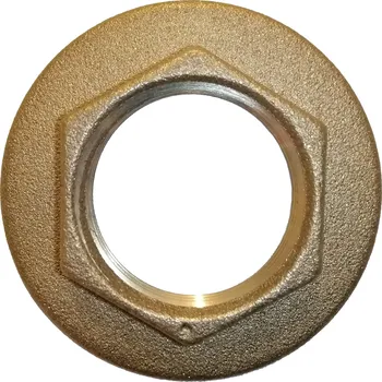 Fitinka Kontramatice mosazná pro průchodky k nádrži, kontramatka s osaznením - MOSAZ - 5/4" A006M