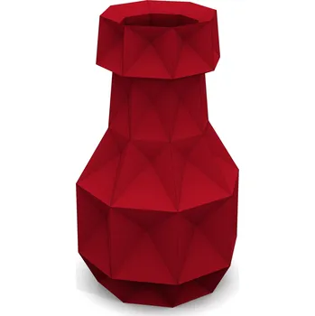 3D puzzle Cut'n'Glue Kubistická váza barva: rudě červený