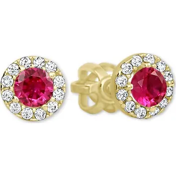 Náušnice Soliter Blyštivé zlaté náušnice s krystaly 745 239 001 00806 0000700 + 2 měsíce na vrácení zboží