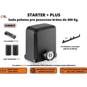 Starter+ plus - sada pohonu pro posuvnou bránu do 400 kg