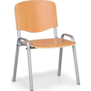 Corping Dřevěná židle ISO, buk, konstrukce šedá, nosnost 120 kg