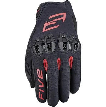 Moto rukavice Rukavice na motorku FIVE Tricks černo-červené 2XL