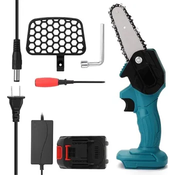 Motorová pila Ruční Řetězová Elektrická Pila AKU 10cm lišta