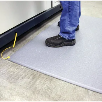 Rohožka COBA Antistatická ESD průmyslová rohož včetně uzemňovací sady, protiúnavová, 0,9 x 1,5 m