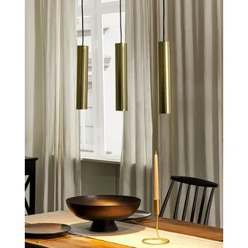 Osvětlení Závěsná lampa Mosaz Ocel 100 cm 3 světla kulatá stínidla Moderní design Kuchyň Jídelna Beliani