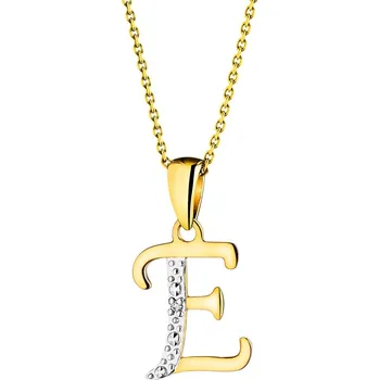 Přívěsek Zlatý přívěsek s diamantem - písmeno E - 0,003 ct - ryzost 585 - 110.343/E