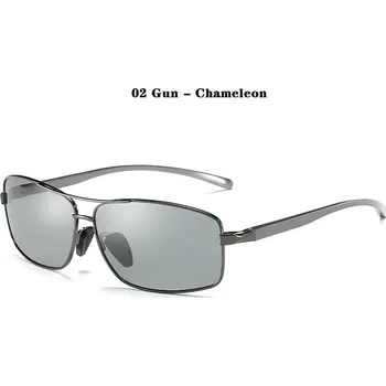 Sluneční brýle Pánské polarizační sluneční brýle pro řidiče - 02 Gun - Chameleon