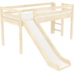 Domestav DOMINO - Zvýšené jednolůžko dělené čelo pravé zábrana A smrk