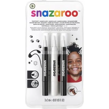 Speciální výtvarná barva Štětec naplněný barvou na obličej Snazaroo- černob