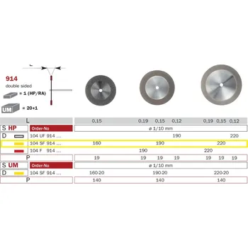Diaswiss 914 žlutá, 1 ks/balení - 220 mm