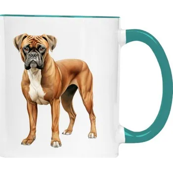 Hrnek malý barevný s potiskem Tricolor boxer