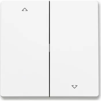 vypínač ABB Zoni Kryt spínače žaluziového dělený s potiskem matná bílá 3559T-A00662 240