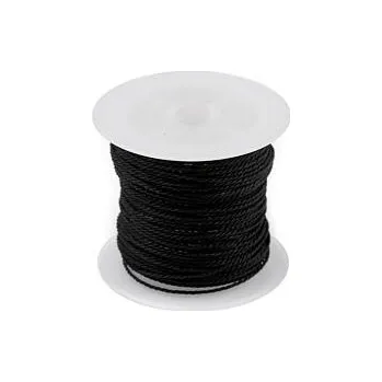 Výtvárné potřeby Šňůrka PES kroucená Ø 1mm (9m) varianta černá
