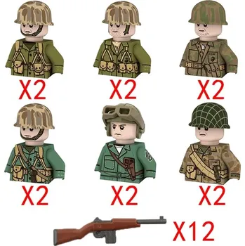 Stavebnice LEGO Stavební bloky vojenské postavičky | LEGO sady - JA9-14-WG014-12PCS