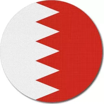 Vlajka Pelisport Bahrajnská vlajka kulatá tisk ø 45 mm