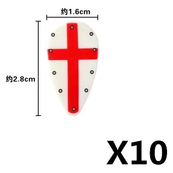 ostatní stavebnice Středověké vojenské stavebnice rytířů a štítů, vlajky - DPA15-10PCS