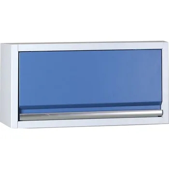 Výklopná horní dílenská skříňka EXPERT, výklop nahoru, 680 x 250 x 350 mm, modrá