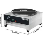 G.Gastro Palačinkovač 40 cm - s 1 plotýnkou | Palačinkovač | Plotýnka na Crepes | Crepiere