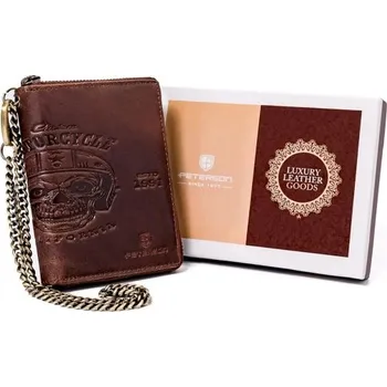 Peněženka Peněženka Peterson PTN N4C-04-HWM - hnědá