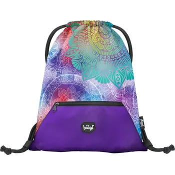 BAAGL Sáček na obuv s kapsou na zip 46 x 36 cm, Mandala