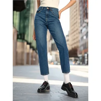 Sinsay - Džíny mom fit - námořnická modrá - 7223F-59J - 7223F-59J-32-1