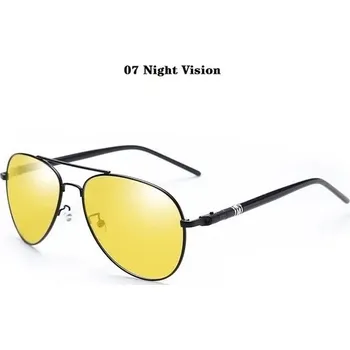 Polarizované sluneční brýle pilotka vintage unisex - 07 Noční vidění