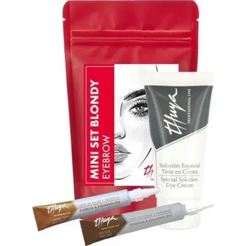 Kosmetická sada Thuya Professional Line Mini Set na obočí Blond - Barva na řasy světle hnědá 14 ml + barva na vlasy béžovo šedá 14 ml + kysličník v krému 50 ml Dárková sada