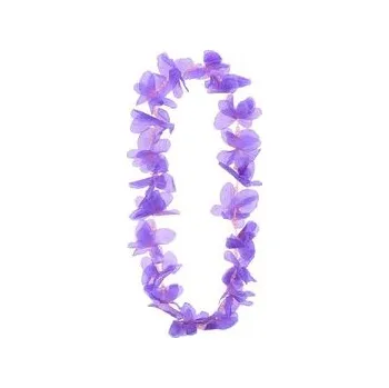 Party dekorace Naszyjnik hawajski Motylki fioletowy