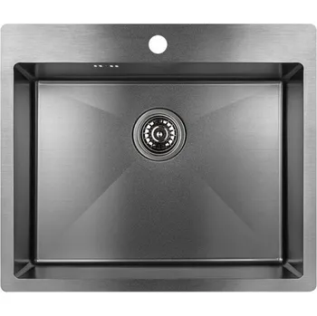 Nerezový dřez MARMARA 600GRF, 1 dřez, 510x590, výpusť 3,5", grafit