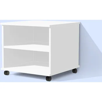Šatní skříň Nabytekmorava Policový kontejner Alfa 55 barva lamina: bílá