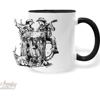 Hrnek - Pivo a zpěv Barva: Černá