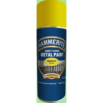 Lak na dřevo HM Př. na rez sprej HLADKÝ Balení: 0,4 l, Barva: žlutá