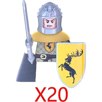 ostatní stavebnice Vojenské stavebnice rytířů a anime figurky | lego styl figurky a komponenty - XP213-20PCS