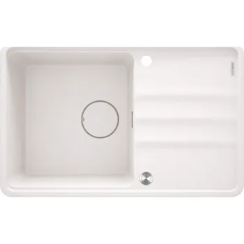 Granitový dřez Deante Jednodřez granitový s odkapem, alabastr ZKM_A113