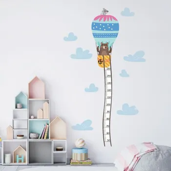 Samolepící dekorace Nálepky na zeď dětský medvěd dívčí - Plotbase, s.r.o., 65x120cm