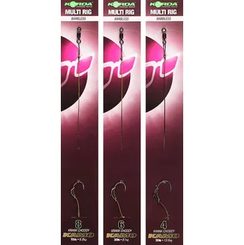 Rybářský háček Korda hotové návazce Ready Tied Multi Rig Kamo Krank Choddy B Varianta: vel. 8 15 lb 6.8 kg (KCR087)