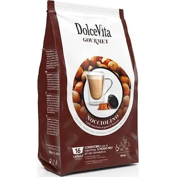 Dolce Vita Italfoods Dolce Vita Nocciolino kapsle do Lavazza A Modo Mio® 16 ks