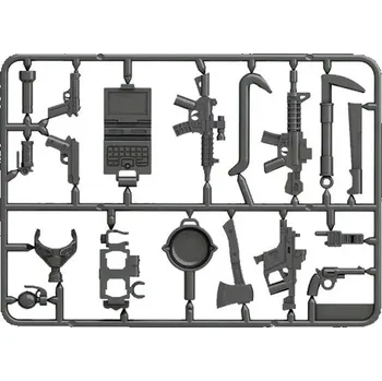 Figurka Vojenský set zbraní a figurky kompatibilní s Lego - G