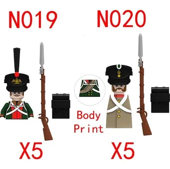 Stavebnice LEGO Stavebnice středověkého hradu s vojenskými figurkami | LEGO sada - N019-5PCS N020-5PCS