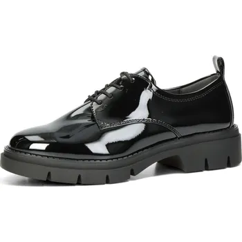 Dámské polobotky Tamaris dámské lakované polobotky - černé