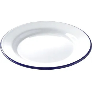 Talíř OLYMP smaltovaný talíř mělký 22 cm bílý