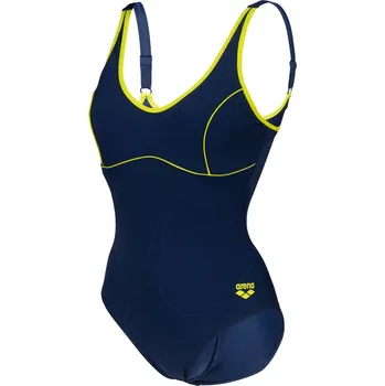 Dámské plavky Dámské Jednodílné plavky ARENA W TANIA CLIP BACK ONE PIECE 000911/760 – Tmavě modrá 36