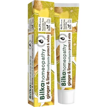 zubní pasta BILKA Homeopathy Zubní pasta Limetka a zázvor 75 ml