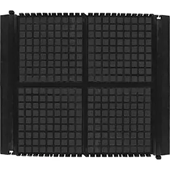 Rohožka FLOMAT Černá podlahová protiúnavová rohož (střed) - délka 91 cm, šířka 111 cm, výška 1,9 cm