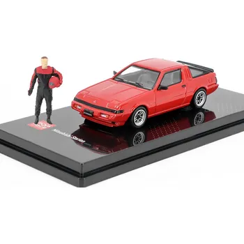 autíčko Mitsubishi Starion + figurka 1:64 - POP RACE Mitsubishi Starion s figurkou - kovový model auta 1/64