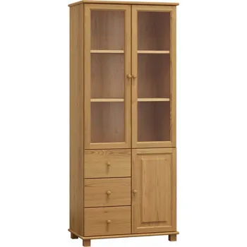 police Vitrína SAPITWA 5, masiv borovice, moření: olše + vyzvednutí ZDARMA