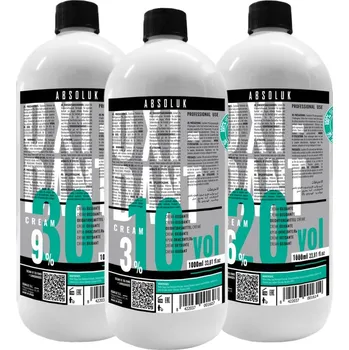 Barva na vlasy Absoluk Oxidant Cream 1000ml - Oxidační krém Absoluk Oxidant Cream: 20 Vol. (6%)