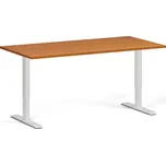 B2B Partner Výškově nastavitelný stůl, 160x80 cm, 1 motor, bílá podnož, třešeň